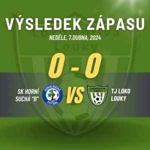 SK Horní Suchá B - TJ Lokomotiva Louky 0:0 (0:0)